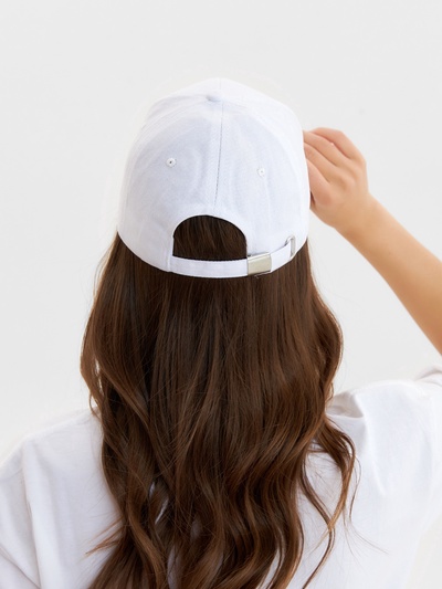 Кепка однотонная MINAKU белая, размер 58, хлопок 100%