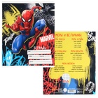 Тетрадь в клетку 12 листов, 5 видов МИКС, обложка мелованный картон, «Человек-паук» - Фото 3