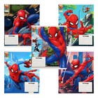 Тетрадь в клетку 12 листов, 5 видов МИКС, обложка мелованный картон, «Человек-паук» - Фото 3