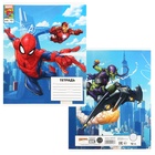 Тетрадь в клетку 12 листов, 5 видов МИКС, обложка мелованный картон, «Человек-паук» - Фото 4