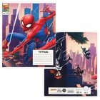 Тетрадь в клетку 12 листов, 5 видов МИКС, обложка мелованный картон, «Человек-паук» - Фото 5