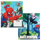 Тетрадь в клетку 12 листов, 5 видов МИКС, обложка мелованный картон, «Человек-паук» - Фото 6