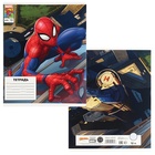 Тетрадь в клетку 12 листов, 5 видов МИКС, обложка мелованный картон, «Человек-паук» - Фото 7