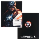 Тетрадь в линейку 24 листа, 5 видов МИКС, обложка мелованный картон, «Мстители» - Фото 3