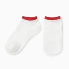 Носки женские укороченные, цвет нефритовый с малиновой резинкой, размер 36-40 - фото 321557981