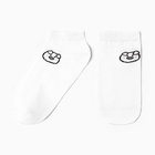 Носки женские укороченные "Поросенок", цвет белый, р-р 23-25 - фото 321558014