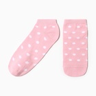 Носки женские укороченные "Горошек", цвет розовый, р-р 23-25 - фото 12207944