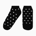 Носки женские укороченные "Горошек", цвет черный, р-р 23-25 - фото 12207953