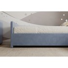 Кровать «Кальвет» без ПМ, 80×190 см, с бортиком, премиум велюр, цвет лондонский туман - Фото 6