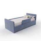 Кровать «Кальвет» без ПМ, 80×190 см, с бортиком, премиум велюр, цвет лондонский туман - Фото 7