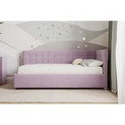 Кровать «Версаль» с ПМ, 90×190 см, с бортиком, премиум велюр, цвет бутоны вишни - Фото 6