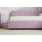 Кровать «Версаль» с ПМ, 90×190 см, с бортиком, премиум велюр, цвет бутоны вишни - Фото 7