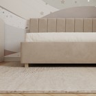Кровать «Помпиду» без ПМ, 80×190 см, премиум велюр, цвет песчаный бриз - Фото 3