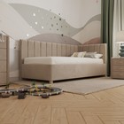 Кровать «Помпиду» без ПМ, 80×190 см, премиум велюр, цвет песчаный бриз - Фото 4