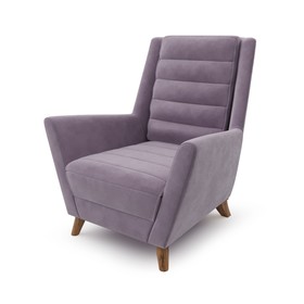 Кресло «Алькасар», 600×700×1000 мм, велюр, цвет пыльная сирень
