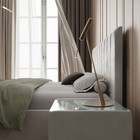 Кровать двуспальная «Алькасар», с мягким изголовьем, 1400×2000 мм, велюр, цвет лунный луч - Фото 6