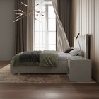 Кровать «Алькасар» без ПМ, 160×200 см, премиум велюр, цвет лунный луч - Фото 3