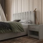 Кровать «Алькасар» без ПМ, 160×200 см, премиум велюр, цвет лунный луч - Фото 5