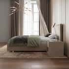 Кровать «Алькасар» без ПМ, 190×190 см, премиум велюр, цвет песчаный бриз - Фото 3