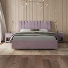 Кровать «Алькасар» без ПМ, 180×190 см, премиум велюр, цвет пыльная сирень - Фото 2