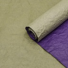 Бумага упаковочная "Эколюкс двухцветная", хаки - фиолетовый, 0,67 x 5 м - фото 300823351