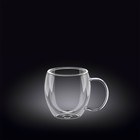 Чашка с двойными стенками Wilmax England, 150 мл - фото 300548923