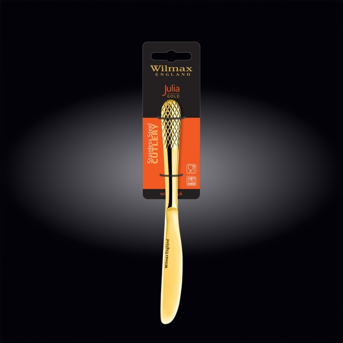 Нож столовый Wilmax England Julia, 22 см - фото 1909629367