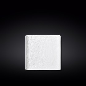 Тарелка квадратная Wilmax England WhiteStone, размер 13х13 см