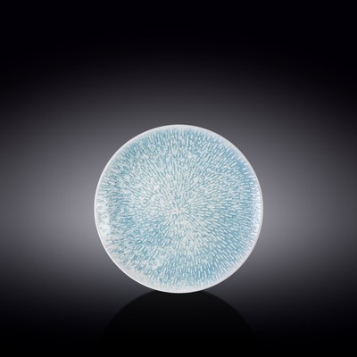Тарелка круглая Wilmax England Coral Blue, d=17 см