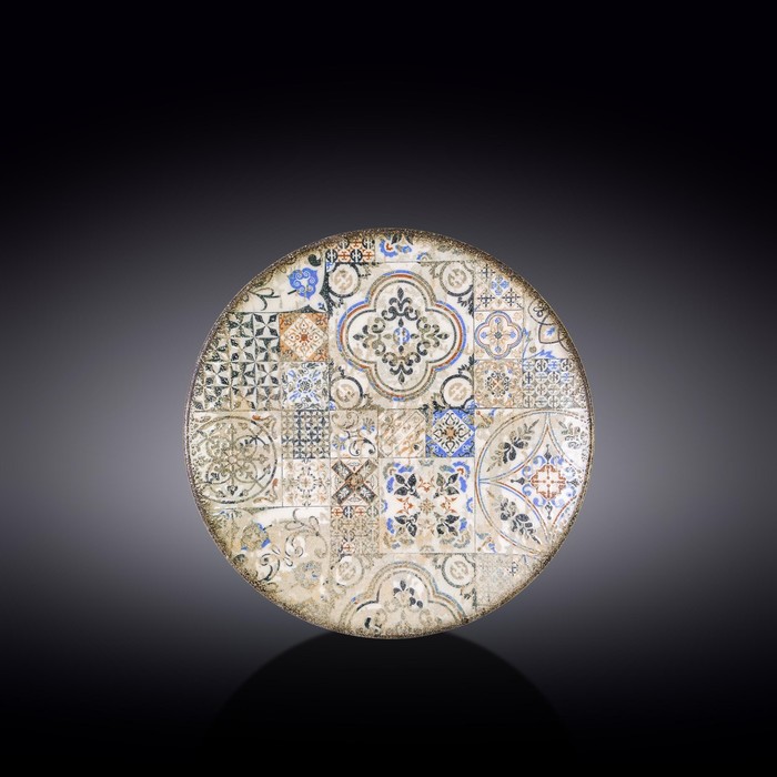 Тарелка круглая Wilmax England Vintage Mosaic, d=21 см