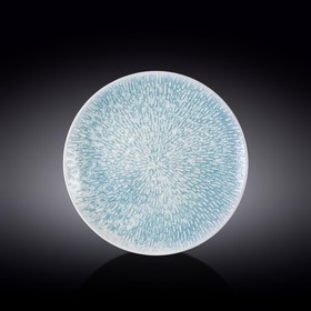 Тарелка круглая Wilmax England Coral Blue, d=25 см
