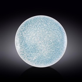 Тарелка круглая Wilmax England Coral Blue, d=27 см