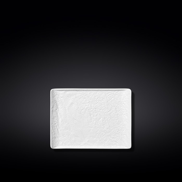 Тарелка прямоугольная Wilmax England WhiteStone, размер 19.5x14.5 см - Фото 1