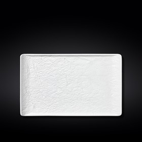 Тарелка прямоугольная Wilmax England WhiteStone, размер 33.5x20.5 см