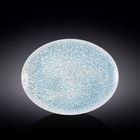 Тарелка эллипс Wilmax England Coral Blue, размер 31x24 см - фото 300549890