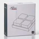 УЦЕНКА Менажница стеклянная Magistro «Званый прием», 4 секции, 250 мл, 22.5×19×6 см - Фото 8