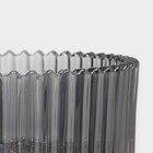 УЦЕНКА Сахарница стеклянная Доляна «Царская», 250 мл, 10,5×13 см, цвет серый - Фото 4