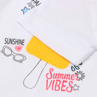 Комплект для девочки (футболка/шорты) "Цветное эскимо", цвет бирюзовый, рост 104-110 - Фото 3