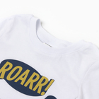 Комплект для мальчика (футболка/шорты) "Roarr", цвет белый/синий, рост 110-116 - Фото 2