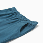 Комплект для мальчика (футболка, шорты), цвет слоновая кость/морская волна, рост 122 - фото 24535104