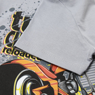 Комплект для мальчика (футболка, шорты), цвет серый/темно-серый, рост 116 - фото 24272540