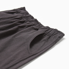 Комплект для мальчика (футболка, шорты), цвет серый/темно-серый, рост 116 - фото 24272541