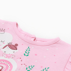 Комплект для девочки (платье,трусы,повязка с бантом), цвет розовый, рост 68 см - Фото 2