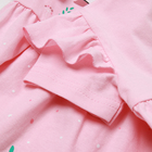 Комплект для девочки (платье,трусы,повязка с бантом), цвет розовый, рост 68 см - Фото 3