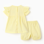 Комплект для девочки (платье,трусы,повязка с бантом), цвет желтый, рост 74 см 10415675