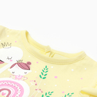 Комплект для девочки (платье,трусы, повязка с бантом), цвет желтый, рост 86 см - фото 49464004