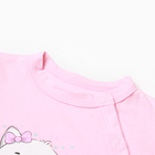 Боди для девочки, цвет розовый, рост 80 - фото 42046089