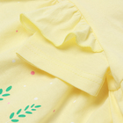 Комплект для девочки (платье,трусы,повязка с бантом), цвет желтый, рост 68 см - Фото 3
