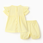Комплект для девочки (платье,трусы,повязка с бантом), цвет желтый, рост 68 см - Фото 5
