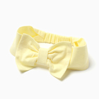 Комплект для девочки (платье,трусы,повязка с бантом), цвет желтый, рост 68 см - Фото 6